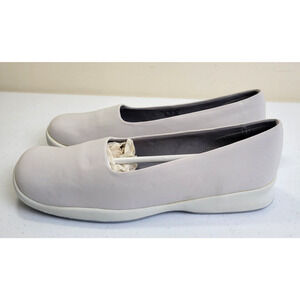 Keds Ticket Ball WF21143 Light Gray Slip On Ballet Flats Womens 9 M